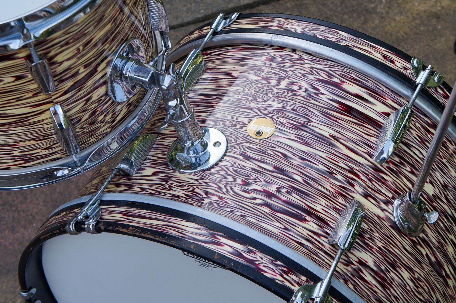 Vintage-1960s-Beverley-Drum-Kit-Oyster-Wine-19