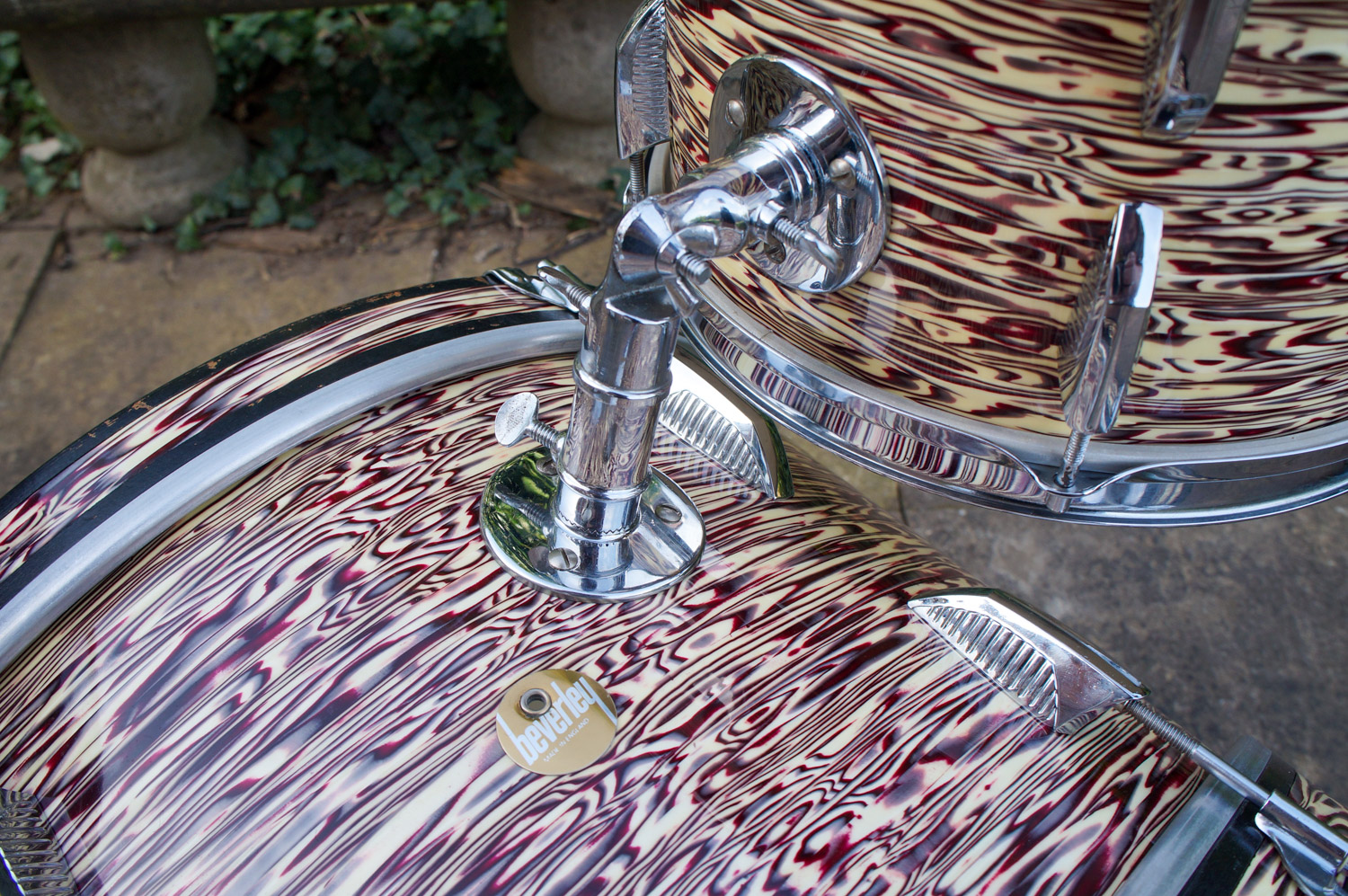 Vintage-1960s-Beverley-Drum-Kit-Oyster-Wine-6