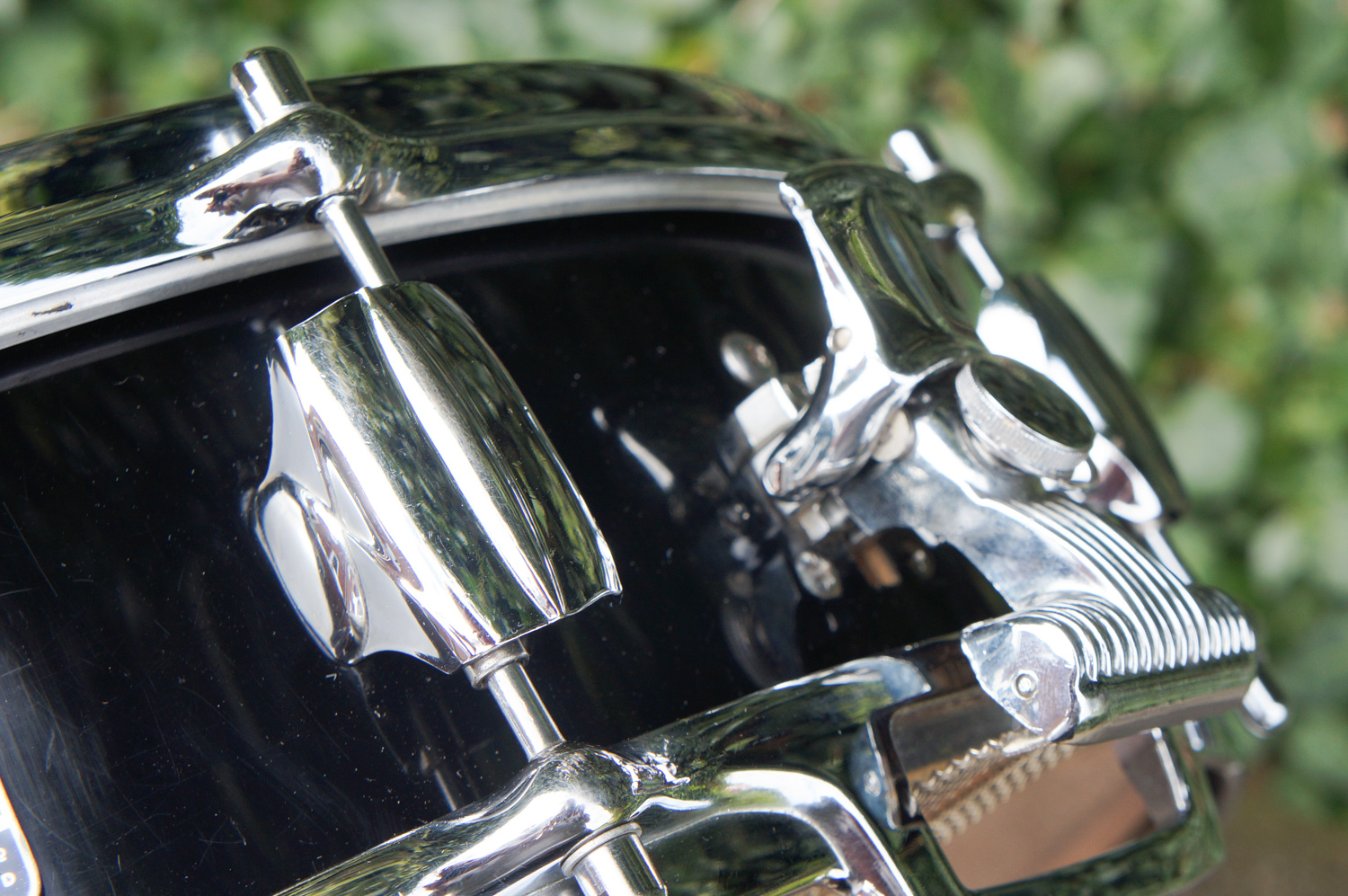 Vintage-1960s-Premier-Royal-Ace-4-Snare-Drum-Black-Duroplastic-8