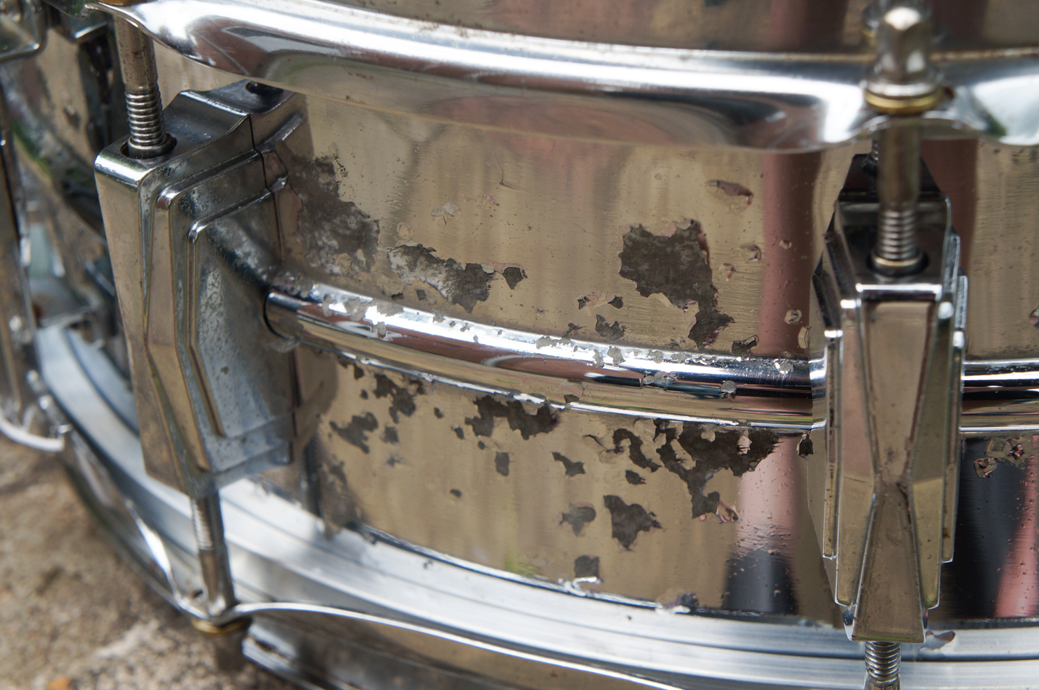 Vintage-1970s-Ludwig-LM400-Supraphonic-Snare-Drum-11